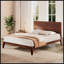 Lit plateforme en bois de bambou Mid-Century-726255196-726255170