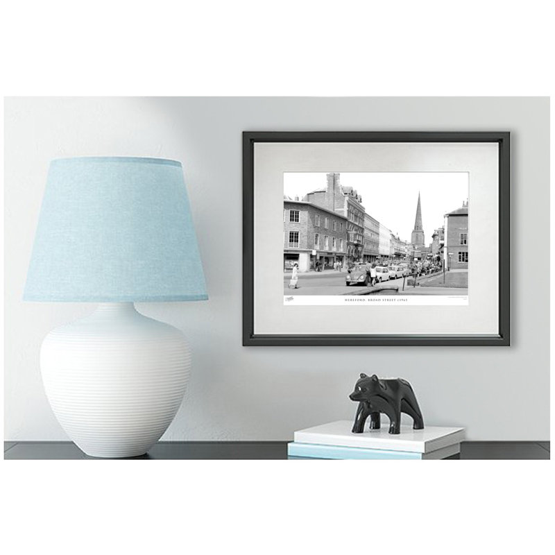 Hereford, Broad Street C1965 by Francis Frith - Single Picture Frame Print, 60cm H x 80cm W x 2.3cm D