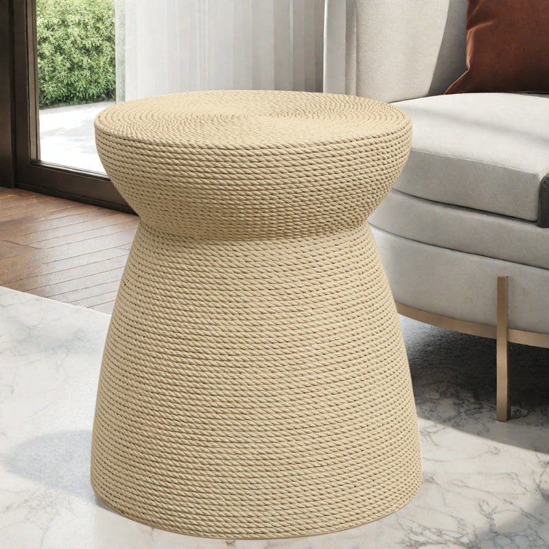 Stone Top End Table