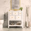 30'' Bathroom Vanity with Resin Sink Combo, Free Standing Single Vanity Set with 5 Drawers-111123988