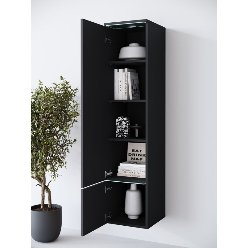 Tarcia Storage Cabinet, Black
