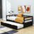 Masimba Twin Size Wooden Daybed with Trundle-530279903