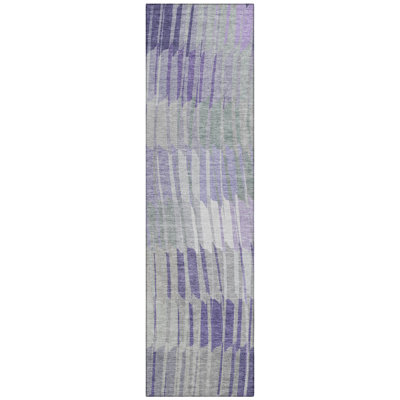 Machine Washable Indoor/Outdoor Huseby ACN2271 Stripes Rug