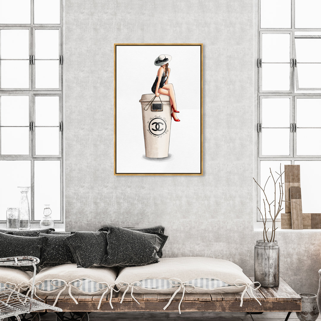 " Cafe Au Lait Cambon Brunette " Oliver Gal Prints 