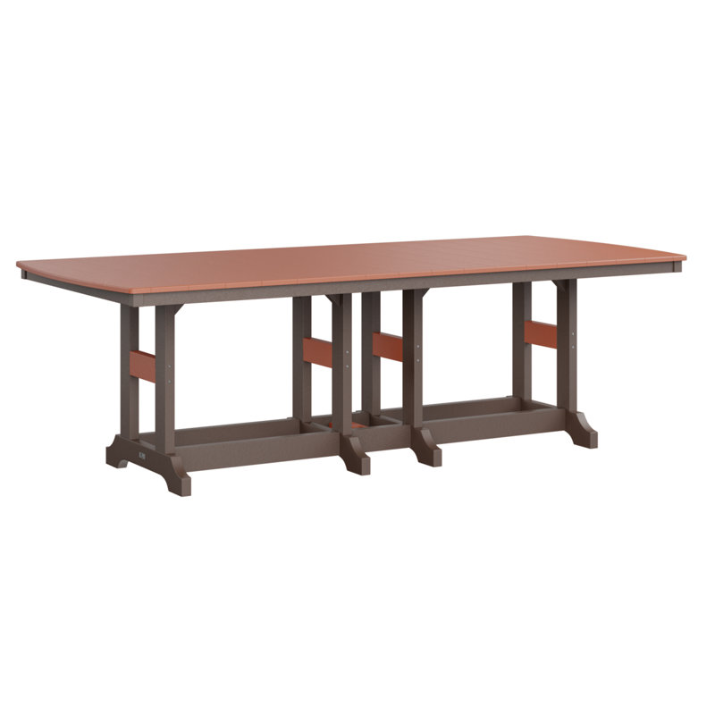 Garden Classic Outdoor Bar Table, Chocolate Brown, Mango Orange