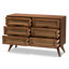 Commode double 6 tiroirs Rodney