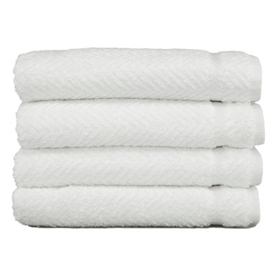 Herringbone Turkish Cotton Hand Towels