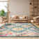 Felty Southwestern Dark Blue/Yellow/Beige Area Rug