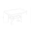 Table de bar Marcello Brown