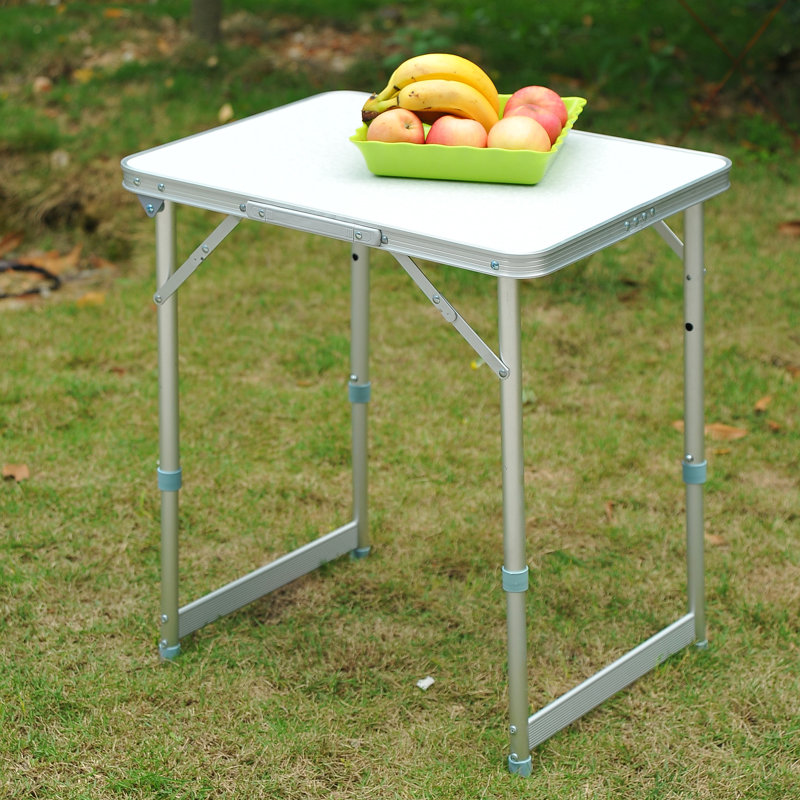 Table pliante de camping 23 po avec hauteur réglable - portable léger pour répondre à divers besoins