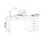 Bureau d'ordinateur avec rangement artificiel à cinq tiroirs-24249035