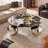 Simple creative round marble coffee table-104071016