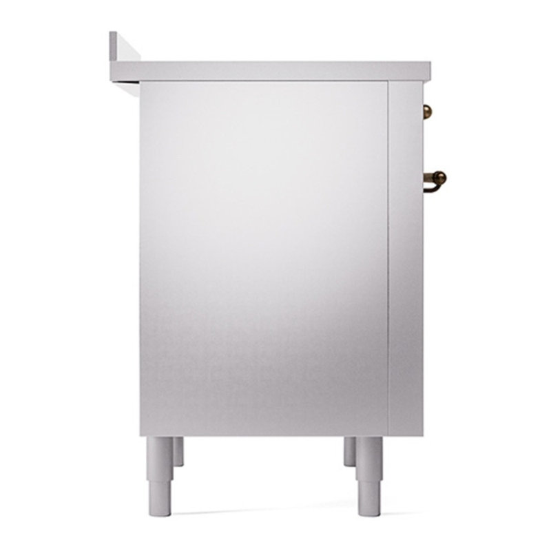 ILVE Nostalgie II 36 in Induction Range, Stainless Steel/Bronze