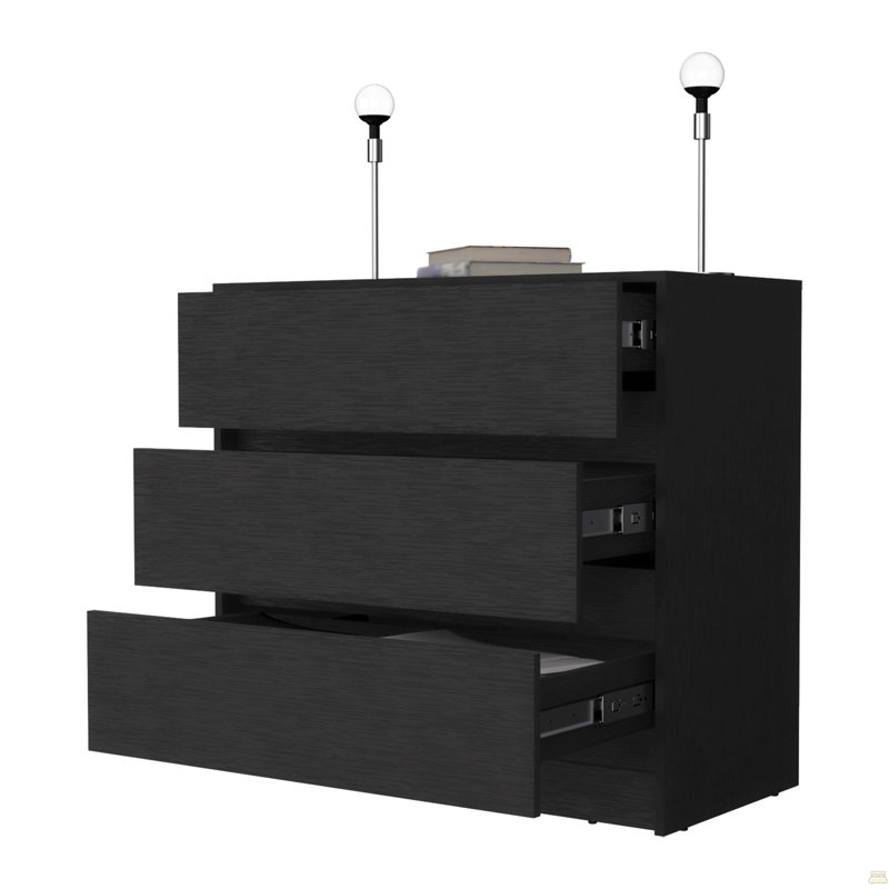 Commode 3 tiroirs Wenge