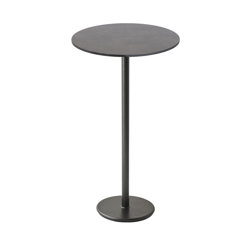 Outdoor Round Bar Table, 27.6" L x 27.6" W