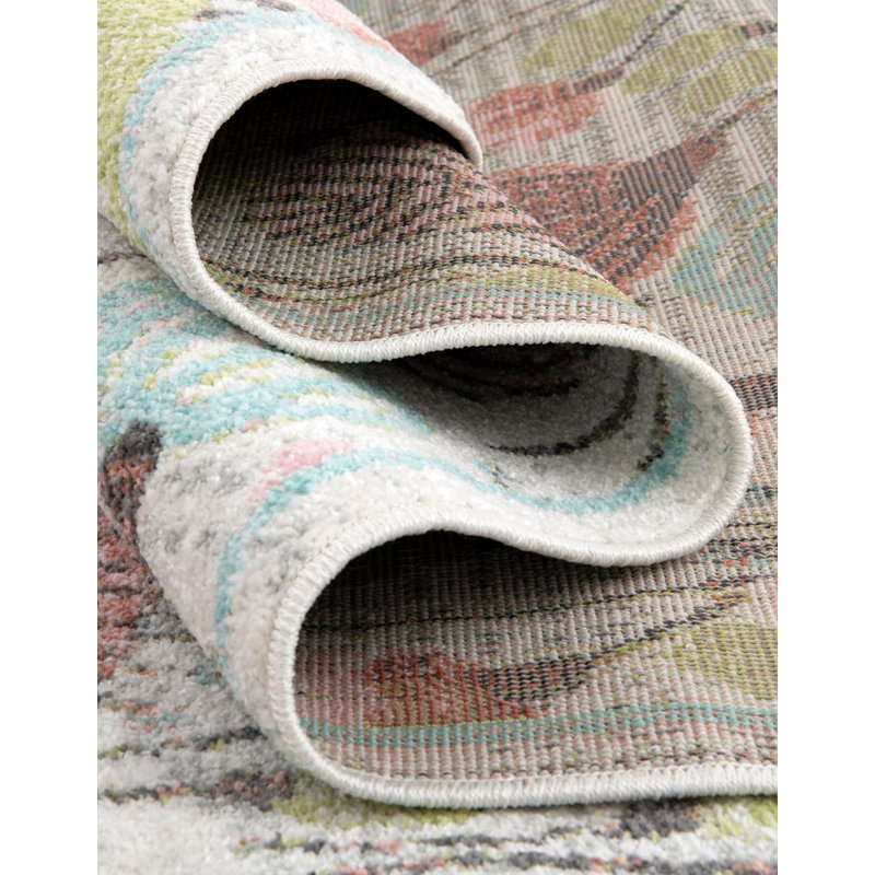 Whimsy Kids Wildflowers Rug, Oval 5'3" x 8' 