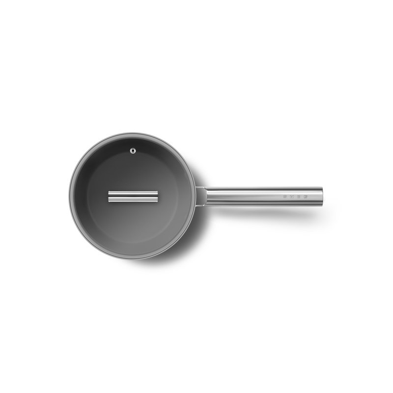 SMEG 3qt Sauce Pan, Black