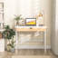 Ebern Designs Computer Desk Wooden Workstation Vanity Table W/ 1 Drawer & Rubber Wood Legs-1034785170