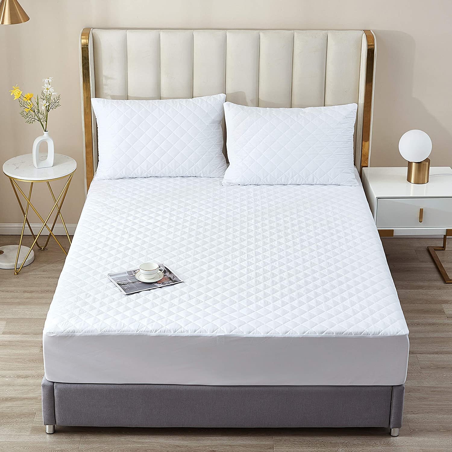 Jml Quilted Fitted King Waterproof Mattress Protector