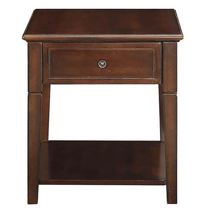 End Table With Bottom Shelf