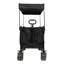Chariot pliable robuste de 480 lb avec auvent amovible et moustiquaire - Chariot pliable de grande capacité de 150 l, roues tout-terrain de 7 po x 4 po, poignée réglable, freins, porte-gobelets et poche latérale réfléchissante