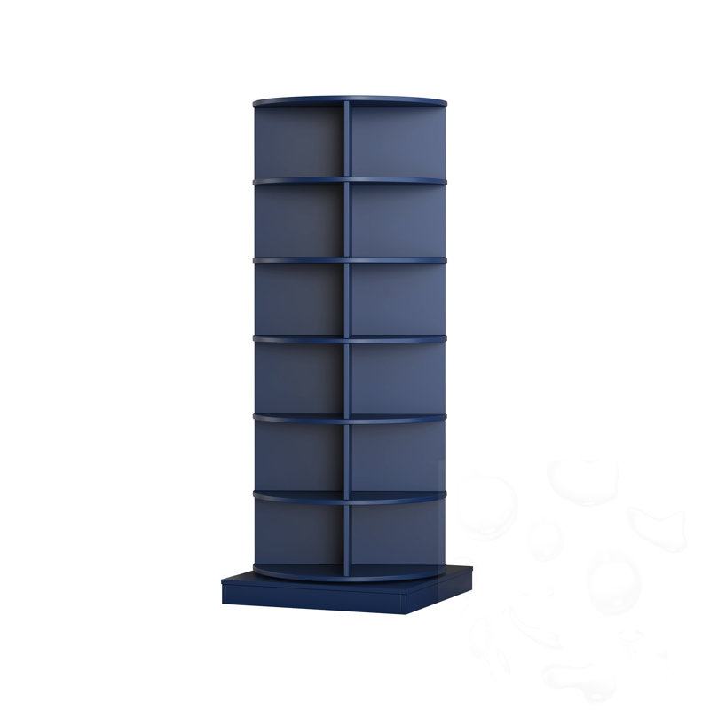 Range-chaussures rotatif 6 couches sur 6 niveaux, Bleu fumé