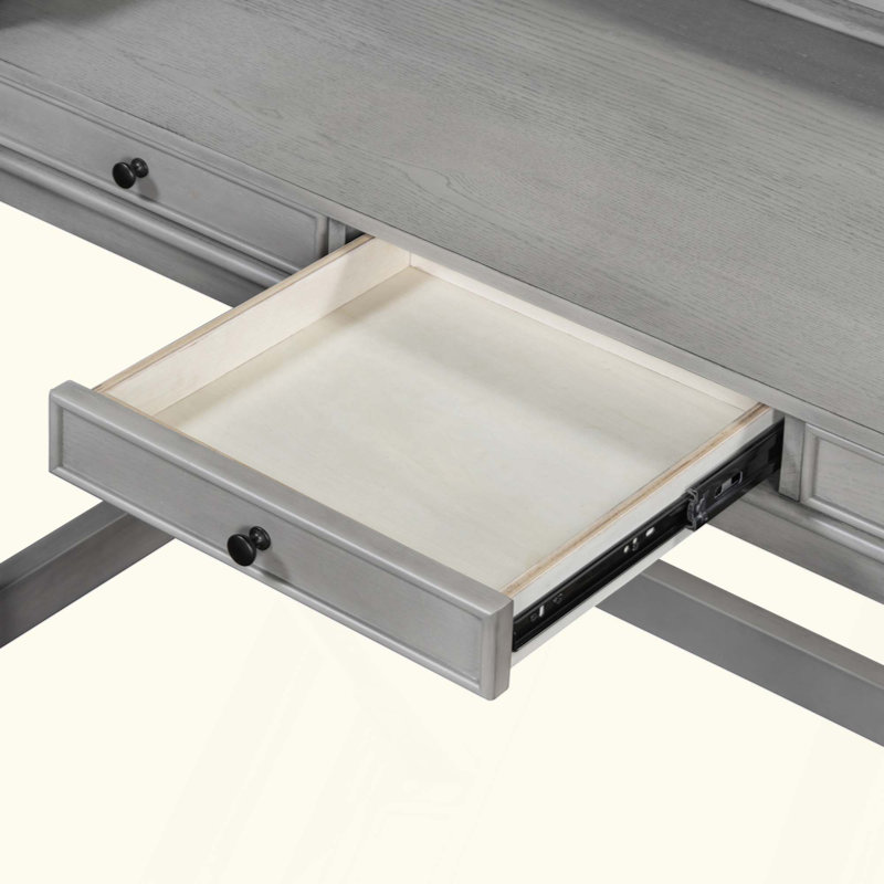 Ensemble de table de salle à manger 4 pièces pour 3 personnes, ensemble de table et chaises de cuisine rétro avec 3 tiroirs de rangement, idéal pour les petits espaces