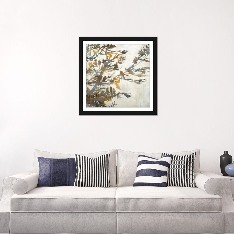 «Flock Together», reproduction sur toile, H 18 po x l 18 po x P 1,5 po, Toile avec cadre noir