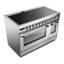 Cuisinière à induction 48 pouces avec 7 éléments Verona Ultima Series, 6,5 pieds Capacité du four (en acier inoxydable)