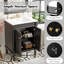 Meuble-lavabo moderne simple 24 po: lavabo supérieur et rangement à 2 niveaux