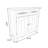 White Solid Wood Shoe Storage Bench