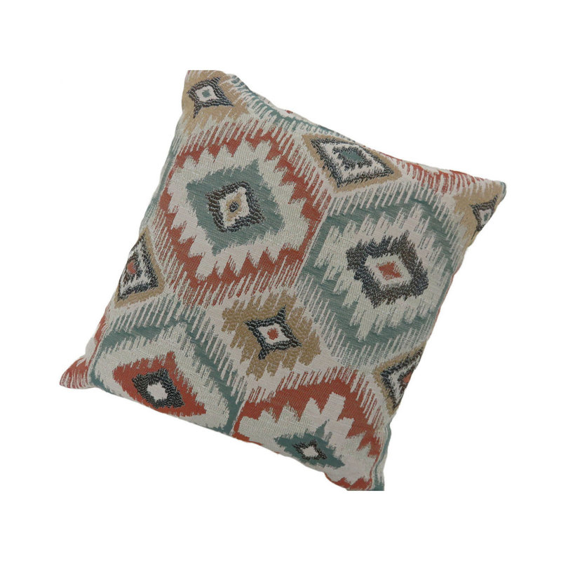 Housse et insert de coussin carré Zepta Bohemian, H 22 po x l 22 po, Housse de coussin seulement - sans insert