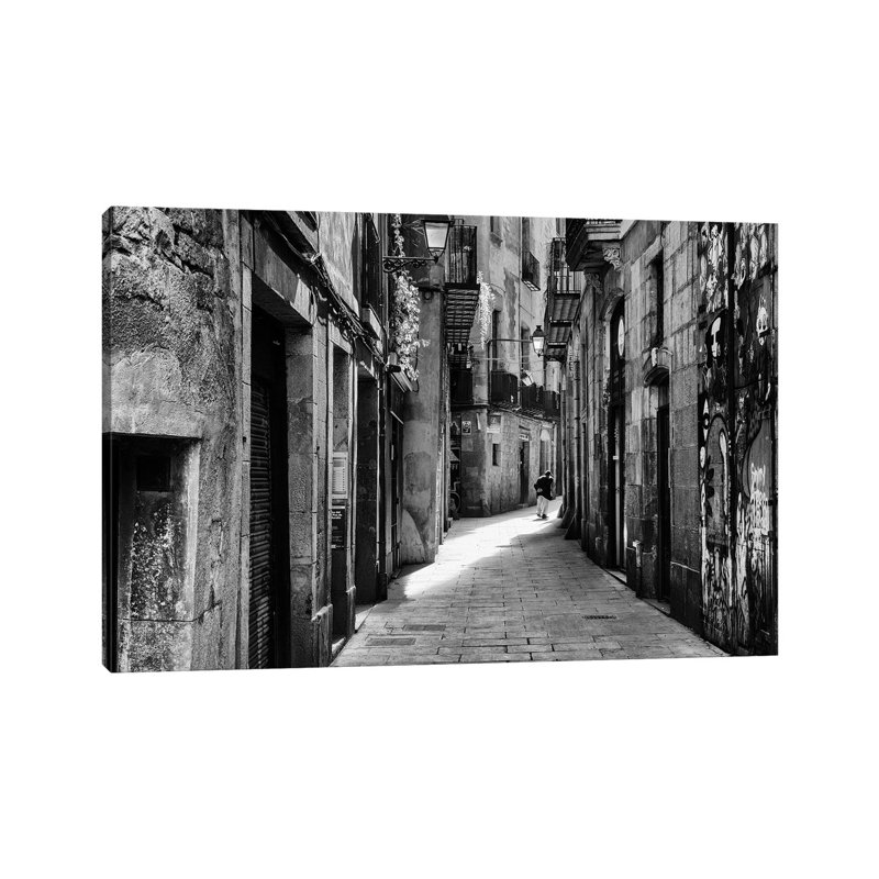 Townhouses In Barcelona, Spain by Mikolaj Gospodarek - Wrapped Canvas Print, 66.04 cm H x 45.72 cm W x 1.91 cm D