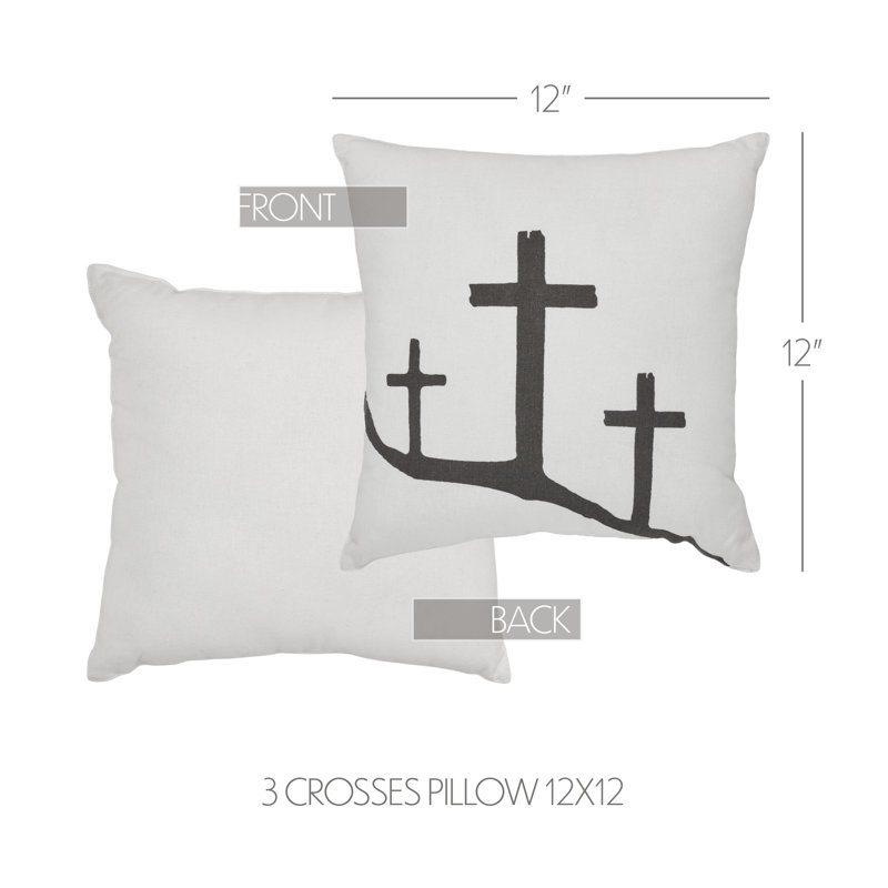 Risen Cotton Reversible Throw Pillow