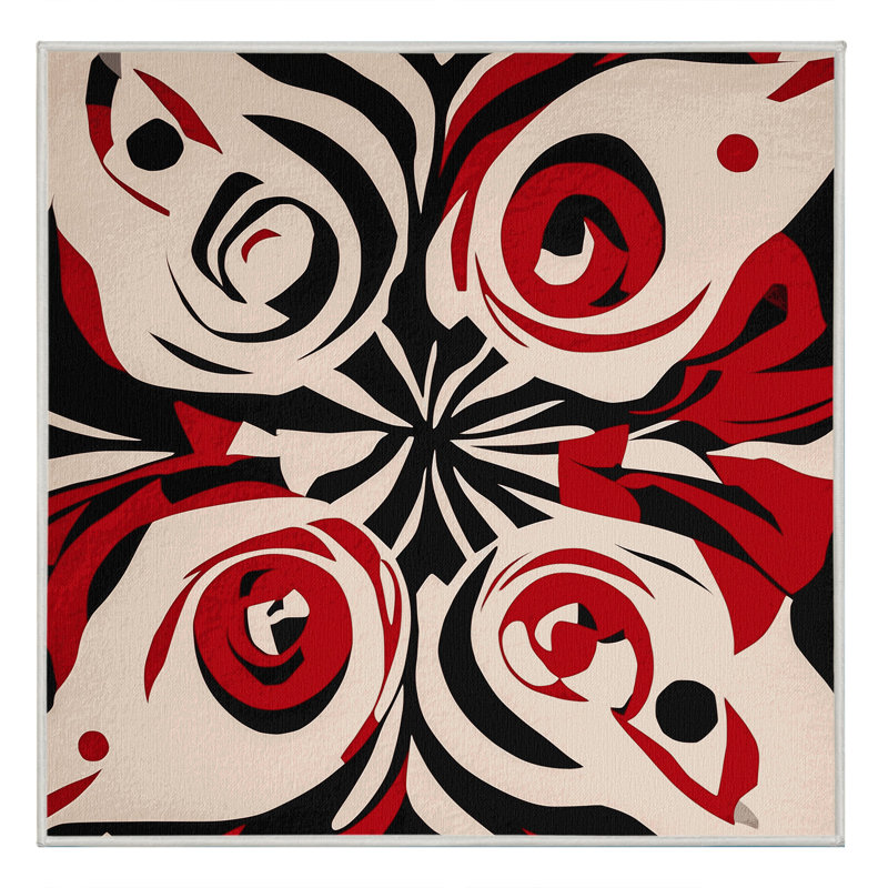Sinister Whirl Rug, Square 3'