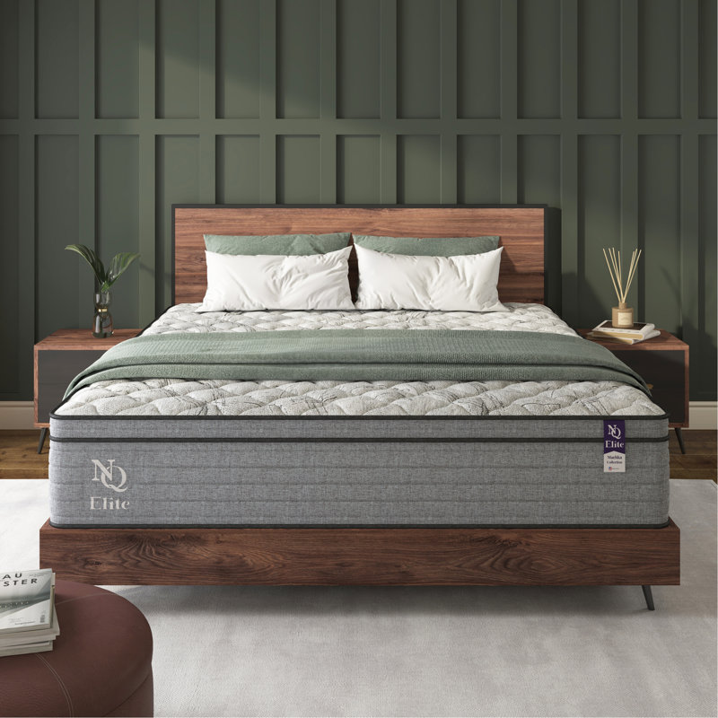 Elite Series Machka 10 Inch King Size Cooling Gel Memory Foam Hybrid Mattress, Certipur-US Certified
