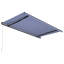 Dakota Fields Anthracite Cover Retractable Patio Awning-860233052-860233054