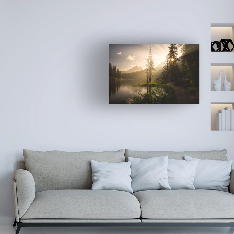 Art sur toile, Morning Yunan, H 22 po x l 32 po