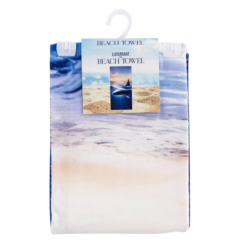 Great White Beach Towel, 30 x 60 inches