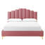 Grand lit plateforme en velours Olivia-1892347231