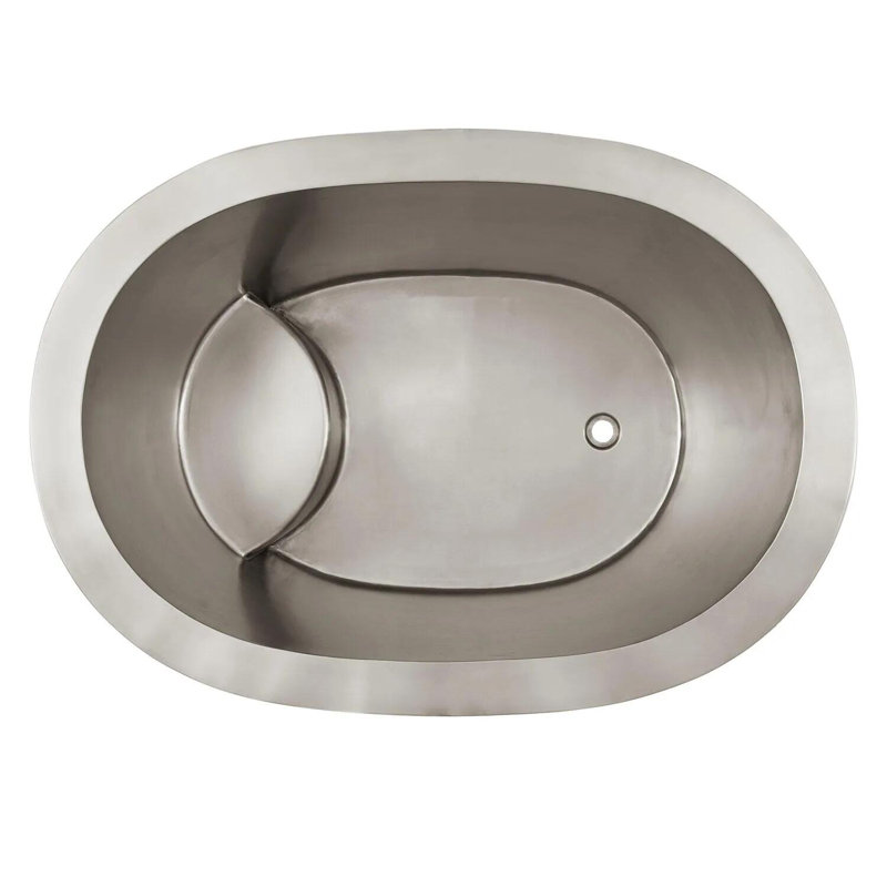 48" Raksha Stainless Steel Japanese Soaking Tub, Black