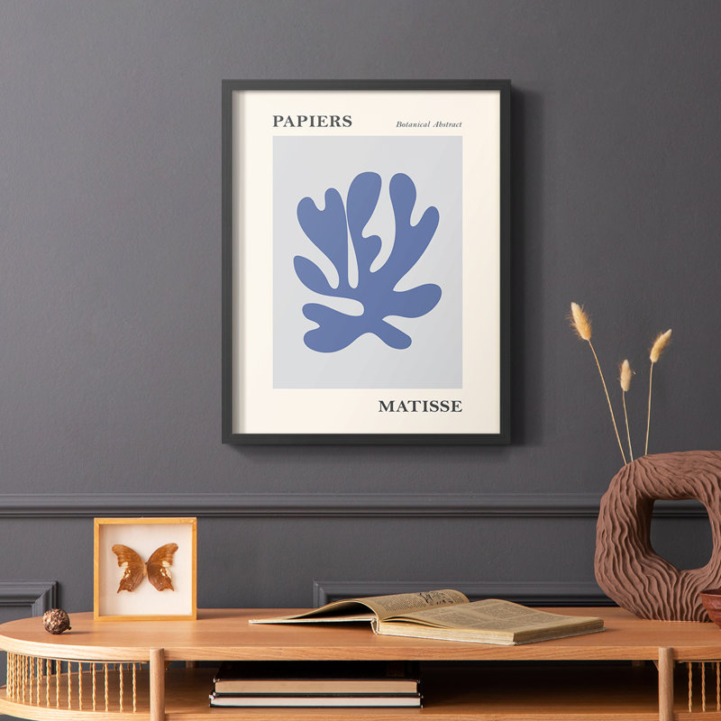 Matisse CCL XXIV, reproduction encadrée - bois massif, Noir, H 20 po x l 16 po