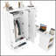Armoire multifonctionnelle avec 2 portes, tringle, bureau convertible et tiroirs de rangement pour une organisation polyvalente
