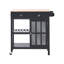 Solid Wood Top Kitchen Cart