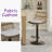 Modern Fabric Upholstered Height Adjustable Rattan Swivel Barstools With Vintage Round Base, Set Of 2-1412933629