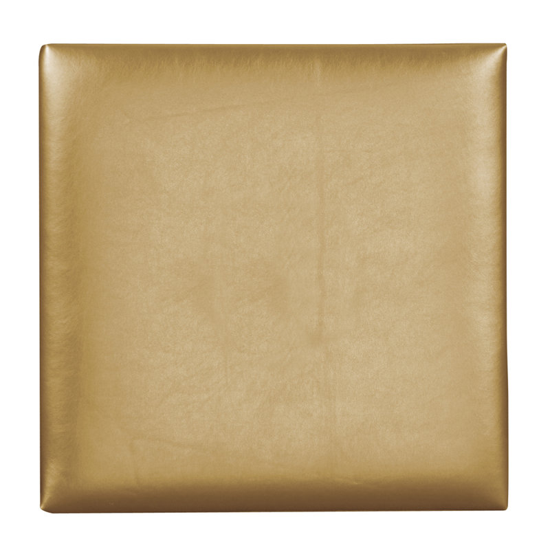 Décoration murale en simili cuir chatoyant, H 16 po x l 16 po x p 1 po, Mercure