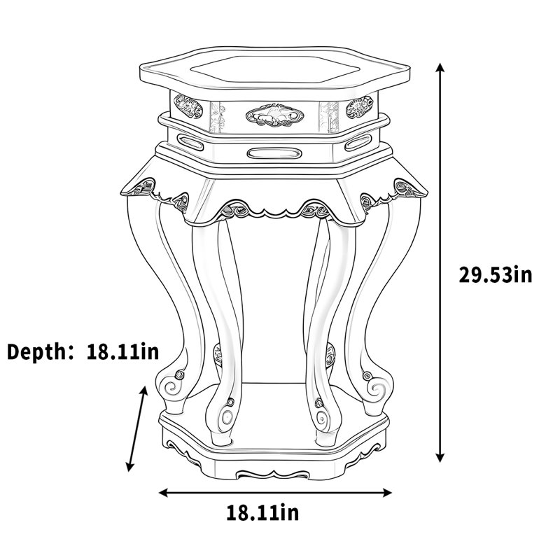Structure en bois massif hexagonal épais et résistant à l'usure