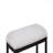 1-Piece Wooden Bench - Upholstered Soft Neutral Tone Seat, Dark Finish Legs