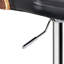 Tabouret de bar pivotant à dossier en bois cintré Bentwood