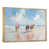 Toile avec cadre flottant or